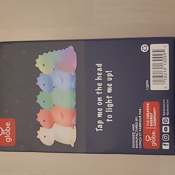 NIB Globe Tommy Dinosaur LED Color Changing Light with USB Charger BPA FREE - Picture 9 of 10